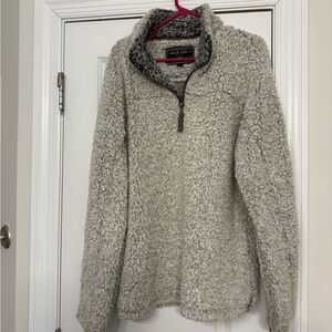 True Grit Light Gray Fleece Pullover